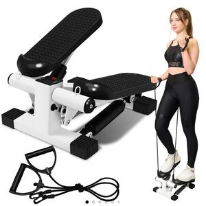 Black and White Stepper Exercise Machine